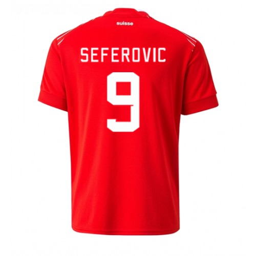 Pánský Fotbalový dres Švýcarsko Haris Seferovic #9 MS 2022 Domácí Krátký Rukáv